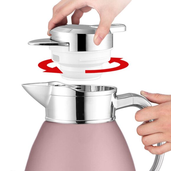 SOGA 1.8L Rose Gold Stainless Steel Insulated Vacuum Flask Hot & Cold Drink Bott - Picture 7 of 8